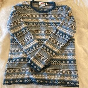 Fjallraven Ovik Folk Knit Women’s wool sweater.